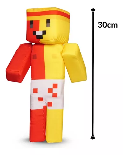 Boneco do Marcelodrv - MINECRAFT de Espuma - 30cm - Curta Loja