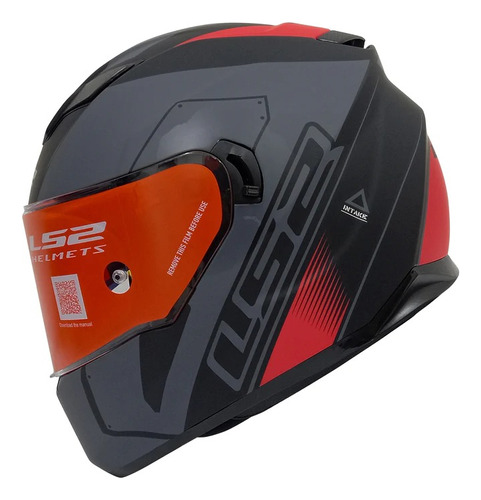 Casco Para Moto Stash Negro Rojo