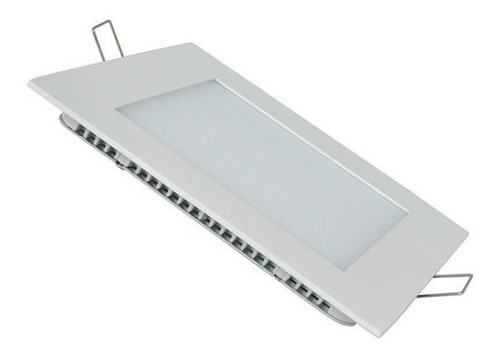 Imagen 1 de 4 de Panel Plafon Embutir Led Cuadrado Luz Fria Blanca 12w Etheos