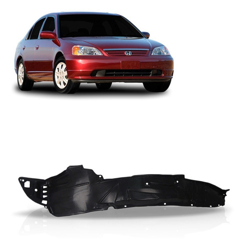 Parabarro Honda Civic 2001 2002 2003 Lado Esquerdo