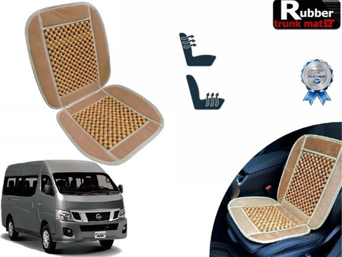 Cubre Respaldo Beige Asiento Bolitas Nissan Urvan N 25 2003