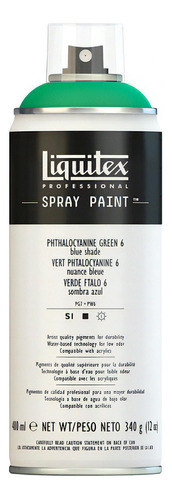 Tinta Acrílica Spray Liquitex 400ml Phthalocyanine Green 6