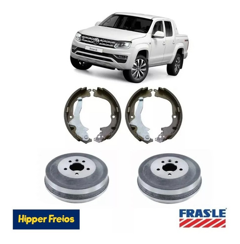 Frenos Traseros P/ Volkswagen Amarok Campanas Y Cintas Kitx2