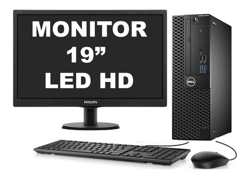 Cpu Dell Optiplex 3050 Core I5 7ger 16gb 1tb + Monitor 19