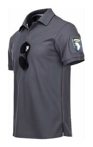 Playera Polo Hombre Slim Manga Corta Casual Táctico Militar