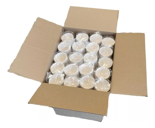 Vaso Polipapel Blanco 8 Oz 250cc X 1000 Unid Caja Completa