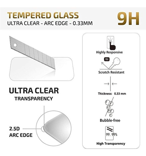 Imagen 3 de 4 de Pack 3 Láminas Mica De Vidrio Templado Pantalla Para iPhone
