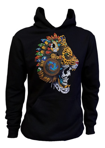 Sudadera Aztlán Balam Bordado Arte Mexicano