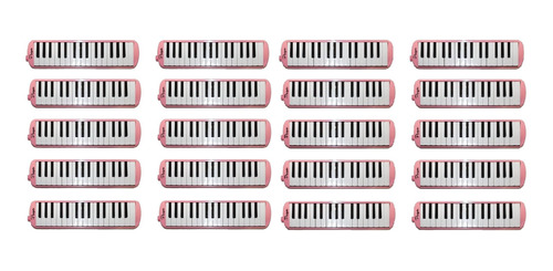 Combo Melodicas Rosa X 20un + Funda + Boquilla