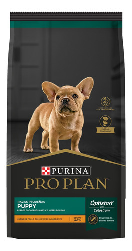 Alimento Pro Plan OptiStart Puppy para perro cachorro de raza pequeña sabor pollo en bolsa de 1 kg