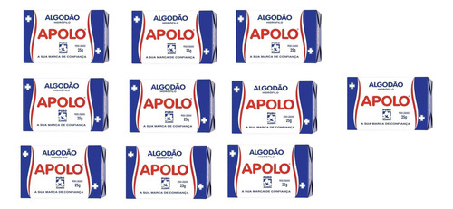 Algodão Hidrófilo Apolo 25g Limpa Pele - Kit Com 30 Caixas