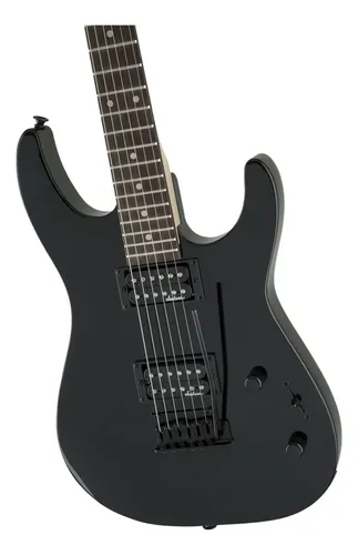 Guitarra Elétrica Jackson JS11 Dinky Preta com Braço de Choupo