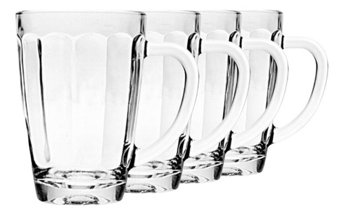 Set 4 Tazas Para Café Té Latte 375ml Kimglass Mesquite