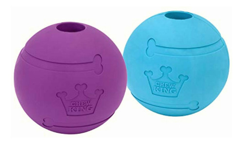 Chew King Fetch Balls Juguete De Goma Natural Extremadamente