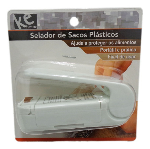 Seladora Para Sacos Plásticos E Embalagens Portátil Kehome Cor Branco