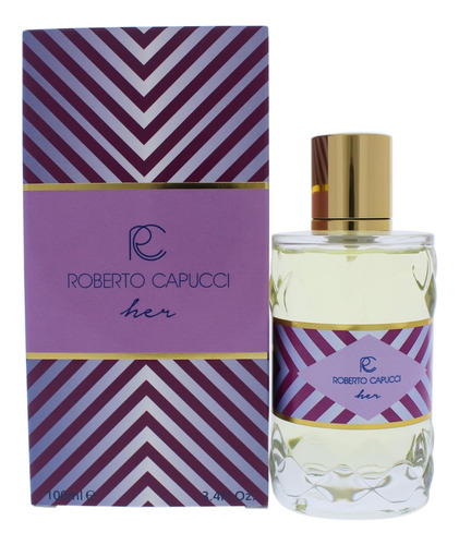 Roberto Capucci Her Eau De Parfum Spray Para Mujer, 3.4 Onza