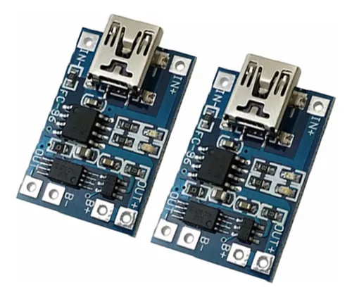 Modulo De Carga Micro Usb 5v 1a 18650 Tp4056 Bateria Litio