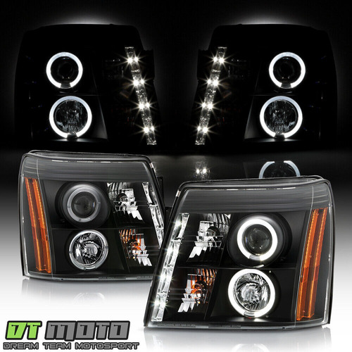 Par Faros Negro Led Cadillac Escalade Base 2002 6.0l