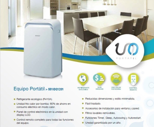 A. Acondicionado Portatil Surrey 3000 F/c 551idq1201 Digiya