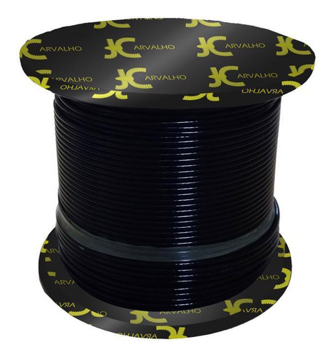 Cabo Aço 100m 6x19 Fibra Pvc Preto 3,2mm - Jcarvalho