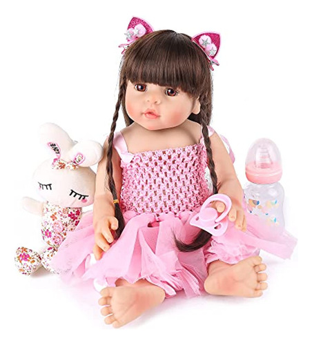 18 Muñecas Reborn Baby Dolls De Silicona De Cuerpo Completo