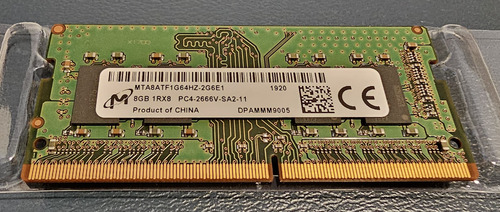 Memoría Ram 8 Gb 2666 Mhz, 1.2v (2 Unidades, 8gb Cada Una) (Usado)