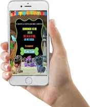 Comprar Puppy Dog Pals Tarjeta Invitación Digital Imprimible Whatsap