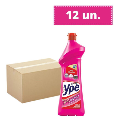 Kit 12un. Limpador Ype Multiuso Tira Manchas 500ml