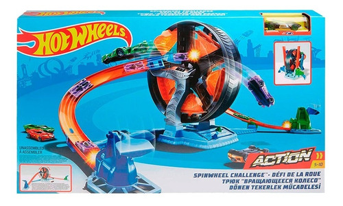 Pista De Carros Hot Wheels Desafío De La Ruleta + Auto