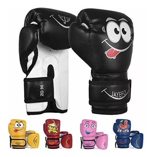 Guantes de boxeo para niños de 4 onzas, 6 onzas, 8 onzas, guantes de boxeo  para niños y jóvenes, guantes de entrenamiento para saco de boxeo