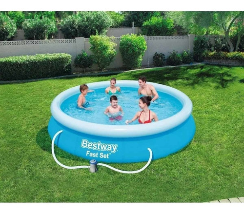 Alberca Inflable Fast Set 57275 3.66m Azul Bestway 5377l Azul