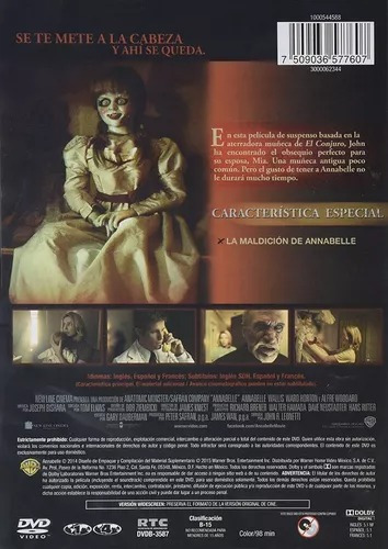 Annabelle - Pelicula Dvd (Usado)