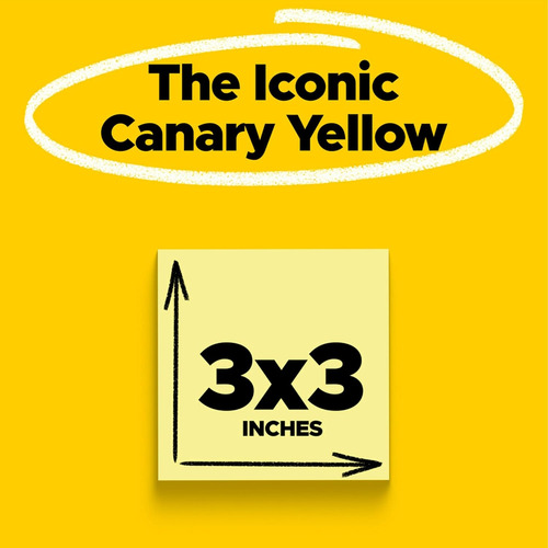 Post-it Notes, 12 Blocs De Notas Adhesivas, 3 Pulgadas X ...