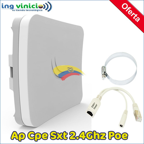 Ap Mikrotik Sxt Lite2 Rb-sxtsq2nd 2.4ghz 10dbi 650mhz L3 Poe