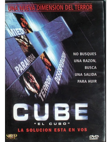 Cube - El Cubo - La Solucion Esta En Vos  - Dvd - Original!!