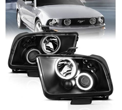 Faros Led Ford Mustang 2005 2007 2009 Proyector Drl Lupa