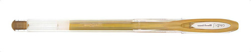 Caneta Gel Uni-ball Noble Metal Metalica 0.8 Um-120nm Cores Cor Do Exterior Cristal Cor Da Tinta Ouro