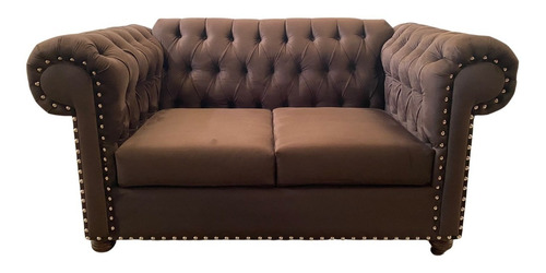 Imagen 1 de 7 de Love Seat Capitonado Estilo Vintage