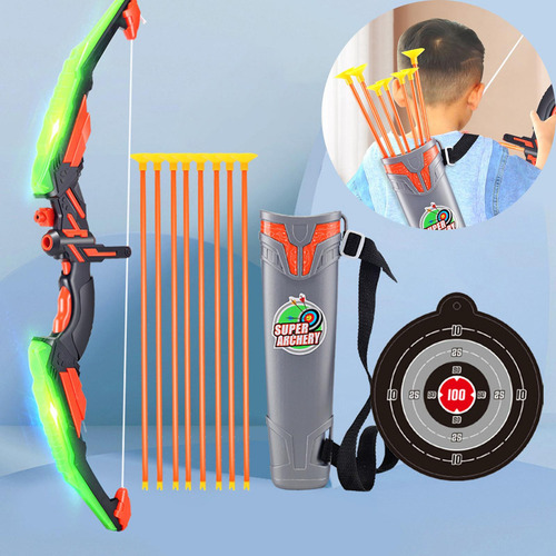 New Arco Y Flecha Juguetes Juego De Verde Consigue 8 Flechas