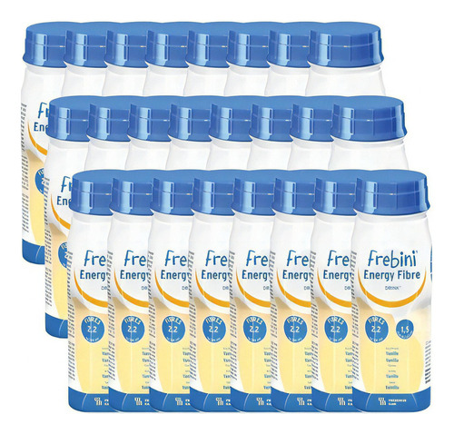 Frebini Energy Fibre Drink 200ml Suple. Dietario Pack X 24 Sabor Vainilla