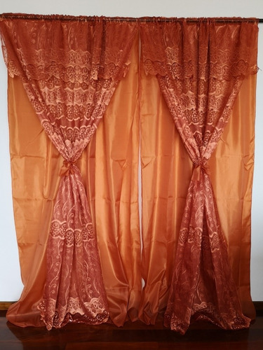 12 Cortinas De Encaje 2m Alto X2.50m Ancho Colores