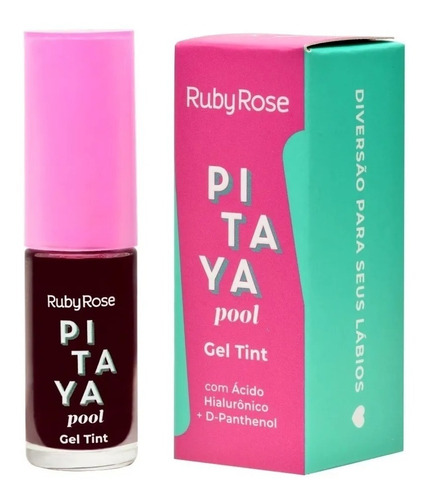 Ruby Rose Gel Tint Labial Cor Pitaya Pool 