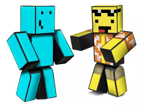 Boneco r Mel Minecraft Articulado - 25 cm Algazarra - LOJAS