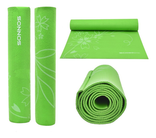 Mat De Yoga Sonnos Mat Pilates Color Verde