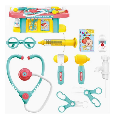 Set Juego De Doctor Medico Juguete 20 Piezas Dj Toys