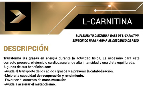 Imagen 5 de 6 de Quemador De Grasa. Carnitina 120 Comprimidos. Body Advance