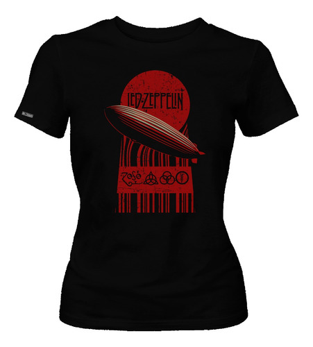 Camiseta Dama Mujer Led Zeppelin Rock Metal Dbo2