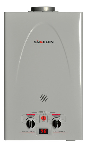 Calefon Sindelen 5 Lts Glp Tiro Natural Gas Licuado Plateado
