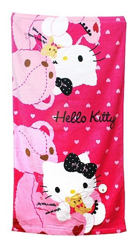 Hello Kitty Toalla De Playa Preciosa 28 X 52 100% Algodón .