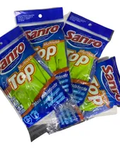 Comprar Kit 4 Luvas De Latex Sanro Top Verde Limpeza Faxina Cozinha 